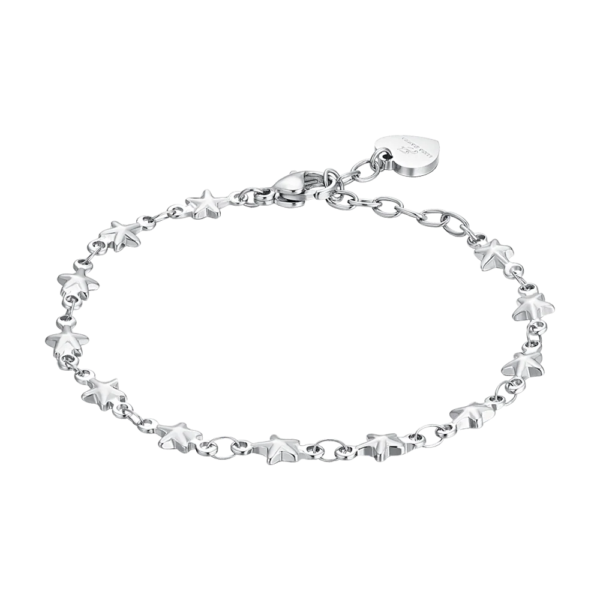 Bracciale Donna Luca Barra In Acciaio Con Stelle