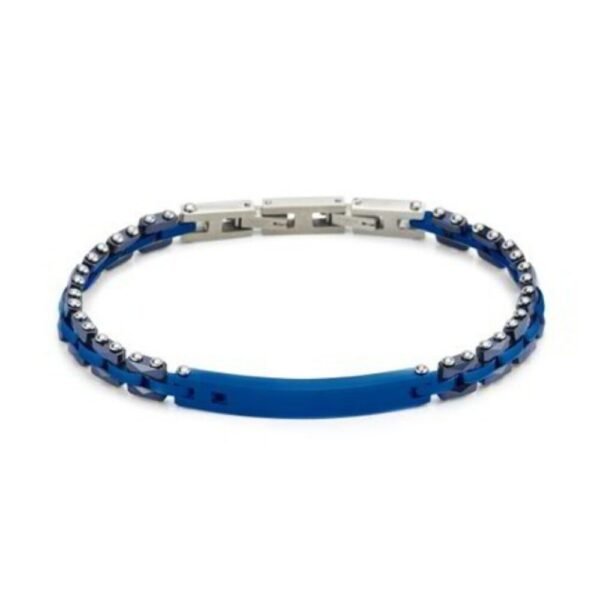 Bracciale Uomo Boccadamo Man In Acciaio Blu E Zircone Nero 3 - Verre Gioielli Bracciale Uomo Boccadamo Man In Acciaio Blu E Zircone Nero 1 Verre Gioielli - l'istituzione del gioiello