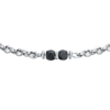 Bracciale Uomo Luca Barra In Acciaio Con Ematite Grigia 1 Verre Gioielli - l'istituzione del gioiello