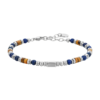 Bracciale Uomo Luca Barra In Acciaio Con Lapis E Occhio Di Tigre