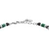 Bracciale Uomo Luca Barra In Acciaio Con Malachite E Agata 4 Verre Gioielli - l'istituzione del gioiello