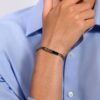 Bracciale Uomo Luca Barra In Acciaio Silver Intrecciato Con Piastra Nera E Infinito 6 - Verre Gioielli Bracciale Uomo Luca Barra In Acciaio Silver Intrecciato Con Piastra Nera E Infinito 2 Verre Gioielli - l'istituzione del gioiello