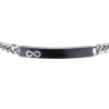 Bracciale Uomo Luca Barra In Acciaio Silver Intrecciato Con Piastra Nera E Infinito 5 - Verre Gioielli Bracciale Uomo Luca Barra In Acciaio Silver Intrecciato Con Piastra Nera E Infinito 1 Verre Gioielli - l'istituzione del gioiello