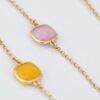 Collana Donna Lunga Boccadamo In Bronzo Placcato Oro Giallo Con Cristalli Miele E Rosa 6 - Verre Gioielli Collana Donna Lunga Boccadamo In Bronzo Placcato Oro Giallo Con Cristalli Miele E Rosa 2 Verre Gioielli - l'istituzione del gioiello