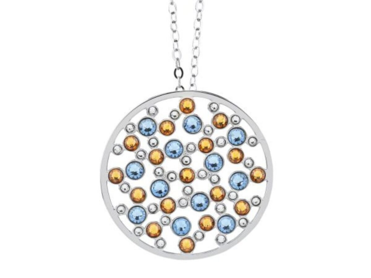 Avalaya Collana Lunga 108 Cm In Vetro E Perle Finta: Tonalità Verdi, Perline Da 10 Mm - 3