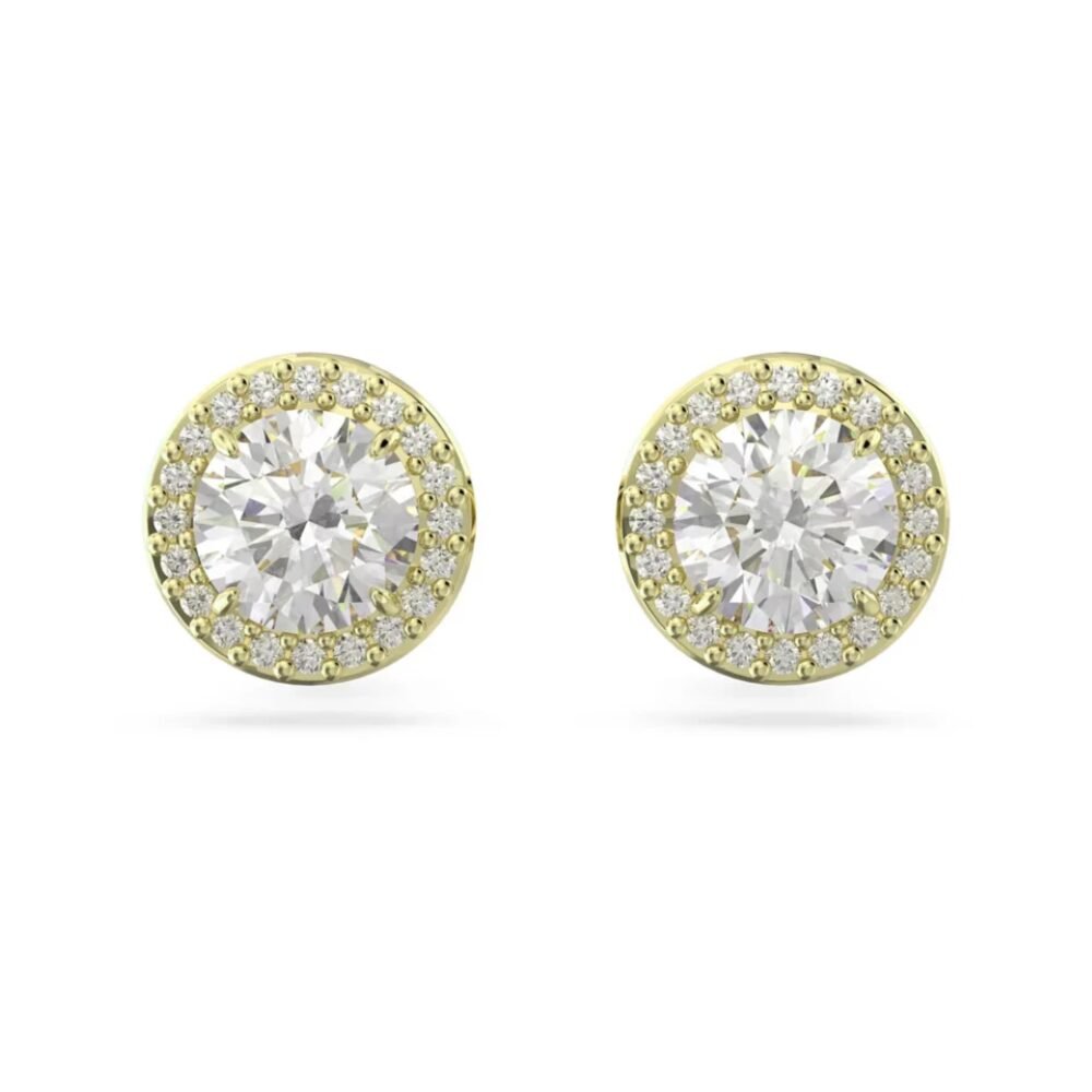 Laimons Orecchini A Pressione Donna In Argento 925, Disco Ossidato Con Zirconi, Diametro 7mm, In Confezione Regalo - 3