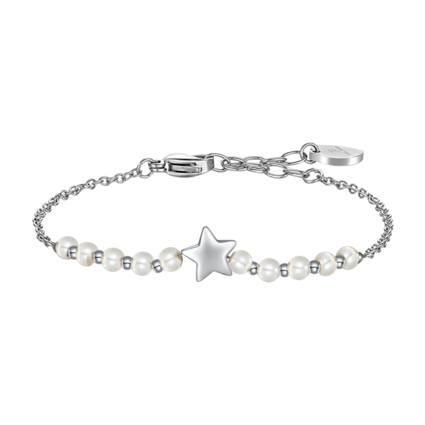 Bracciale Donna Luca Barra Con Perle Sintetiche E Stella