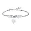 Bracciale Donna Luca Barra Con Quadrifoglio E Stella Polare E Cristalli Bianchi 1 - Verre Gioielli Bracciale Donna Luca Barra Con Quadrifoglio E Stella Polare E Cristalli Bianchi