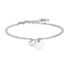 Bracciale Donna Luca Barra In Acciaio Con Cuore E Zircone Bianco