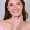 Bracciale Donna Luca Barra In Acciaio Con Cuore E Zircone Rosa 1 Verre Gioielli - l'istituzione del gioiello