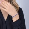 Bracciale Tennis Donna Luca Barra In Acciaio Con Zirconi Blu 3 Verre Gioielli - l'istituzione del gioiello