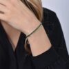 Bracciale Tennis Donna Luca Barra In Acciaio Con Zirconi Verdi 3 Verre Gioielli - l'istituzione del gioiello