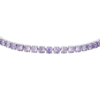 Bracciale Tennis Donna Luca Barra In Acciaio Con Zirconi Viola 2 Verre Gioielli - l'istituzione del gioiello