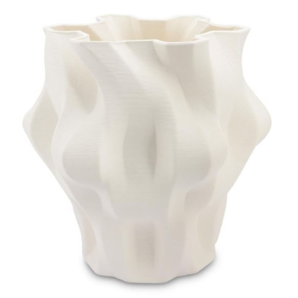 Vaso Origami Bianco Rituali Domestici In Terracotta Bianca