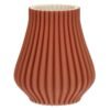 Vaso Rituali Domestici In Porcellana Rosso Corallo Lino 2 - Verre Gioielli Vaso Rituali Domestici In Porcellana Rosso Corallo Lino