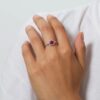 Anello Donna Amen In Argento 925 Con Zirconi Bianchi E Rosso Regolabile 1 Verre Gioielli - l'istituzione del gioiello