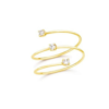 Anello Donna Fantasia Liu Jo In Acciaio Dorato A Spirale E Zirconi Bianchi 2 - Verre Gioielli Anello Donna Fantasia Liu Jo In Acciaio Dorato A Spirale E Zirconi Bianchi