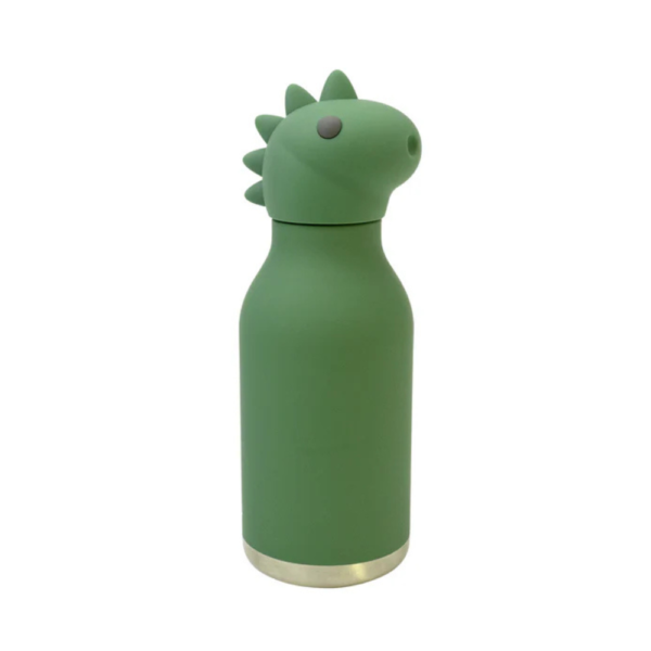 Borraccia Termica Bimbi Asobu Dinosauro In Acciaio Inox E Silicone