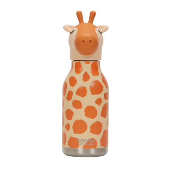Borraccia Termica Bimbi Asobu Giraffa In Acciaio Inox E Silicone
