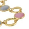 Bracciale Donna Boccadamo In Bronzo Placcato Oro Giallo Con Cristalli Blu E Rosa 2 Verre Gioielli - l'istituzione del gioiello