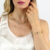 Bracciale Donna Boccadamo In Bronzo Placcato Oro Giallo Con Cristalli Champagne E Zirconi Bianchi 5 - Verre Gioielli Bracciale Donna Boccadamo In Bronzo Placcato Oro Giallo Con Cristalli Champagne E Zirconi Bianchi 1 Verre Gioielli - l'istituzione del gioiello