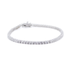 Bracciale Tennis Unisex In Argento 925 Con Pietre Bianche