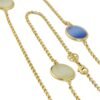 Collana Donna Boccadamo In Bronzo Placcato Oro Giallo E Cristalli Multcolor 2 Verre Gioielli - l'istituzione del gioiello