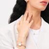 Orologio Donna Daniel Wellington In Acciaio Rosato Bezel Quadro Mini Con Zirconi 1 Verre Gioielli - l'istituzione del gioiello