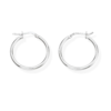 Orecchini Donna A Cerchio In Argento 925 A Canna Rotonda 2 Mm 2 - Verre Gioielli Orecchini Donna A Cerchio In Argento 925 A Canna Rotonda 2 Mm