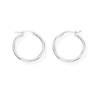 Orecchini Donna A Cerchio In Argento 925 A Canna Rotonda 2 Mm