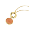 Collana Donna Boccadamo Placcata Oro Giallo Con Cristallo Arancione 1 Verre Gioielli - l'istituzione del gioiello