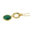Collana Donna Boccadamo Placcata Oro Giallo Con Cristallo Verde 1 Verre Gioielli - l'istituzione del gioiello