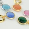 Collana Donna Boccadamo Placcata Oro Giallo Con Cristallo Verde 3 Verre Gioielli - l'istituzione del gioiello