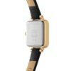 Orologio Donna Daniel Wellington In Acciaio Dorato E Pelle Nera Mini Sheffield 3 Verre Gioielli - l'istituzione del gioiello