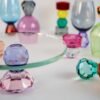 Alzatina Wd Lifestyle In Vetro Effetto Diamante 1 Verre Gioielli - l'istituzione del gioiello