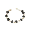 Bracciale Donna Sovrani In Ottone Con Agata Nera 1 - Verre Gioielli Bracciale Donna Sovrani In Ottone Con Agata Nera