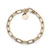 Bracciale Donna Unoaerre Catena In Bronzo Con Pvd Oro Giallo Mine 1 - Verre Gioielli Bracciale Donna Unoaerre Catena In Bronzo Con Pvd Oro Giallo Mine
