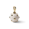 Charm Mina Unoaerre In Bronzo Dorato E Smalto Bianco