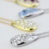 Collana Donna Goccia Boccadamo In Bronzo Silver E Cristalli Bianchi 2 Verre Gioielli - l'istituzione del gioiello