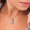 Collana Donna Goccia Boccadamo In Bronzo Silver E Cristalli Bianchi 1 Verre Gioielli - l'istituzione del gioiello