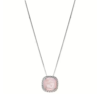 Collana Donna Sovrani In Argento 925 Con Zirconi Bianchi E Pietra Rosa