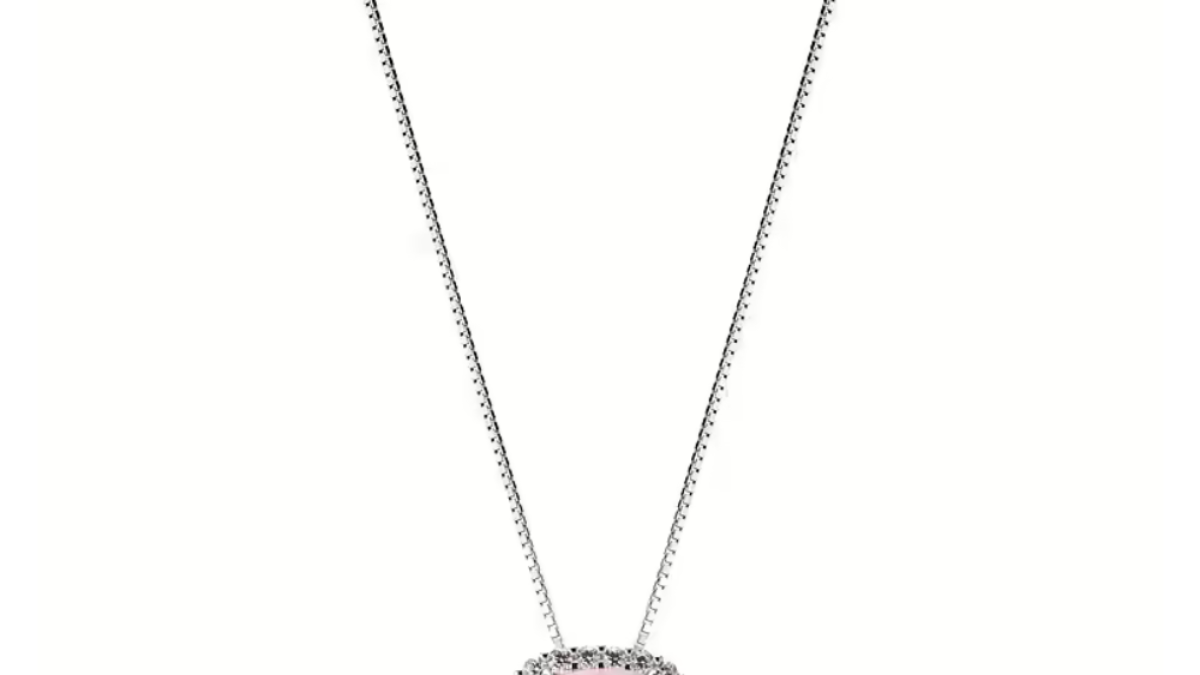 Bellitia Collana Donna In Argento 925 Con Zirconia Cubica Ovale, Ciondolo Solitario, Catena Regolabile 40+5cm, Regalo Con Pochette