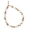 Collana Donna Sovrani In Ottone Con Agata Bianca E Zirconi 1 - Verre Gioielli Collana Donna Sovrani In Ottone Con Agata Bianca E Zirconi