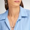 Collana Donna Stroili Con Pendente E Cristalli Bianchi E Blu 1 Verre Gioielli - l'istituzione del gioiello