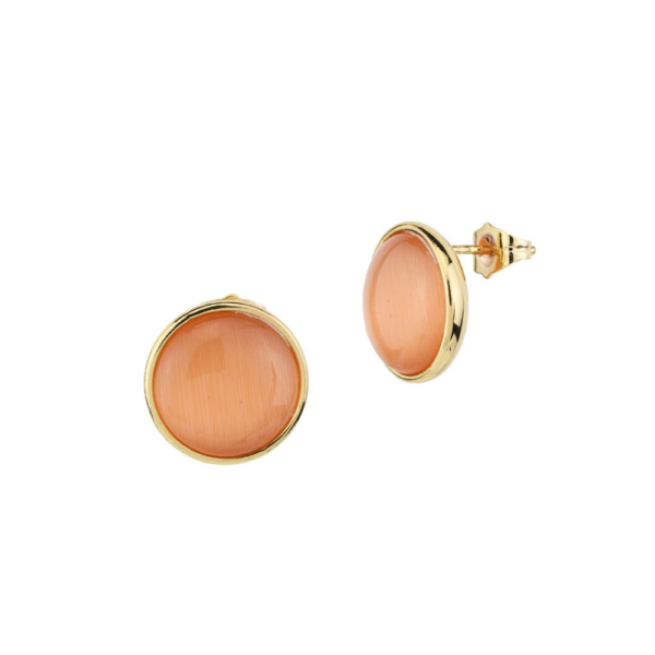 Orecchini Donna Boccadamo In Bronzo Dorato E Cristalli Arancione 3 - Verre Gioielli Orecchini Donna Boccadamo In Bronzo Dorato E Cristalli Arancione
