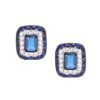 Orecchini Donna Sovrani In Argento 925 Con Cubic Zirconia E Zirconi Zaffiro 2 - Verre Gioielli Orecchini Donna Sovrani In Argento 925 Con Cubic Zirconia E Zirconi Zaffiro