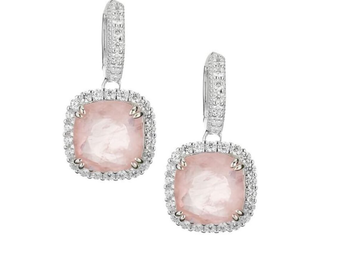 Slberdream Orecchn 4mm per Donna 925 D'Argento Zrcon Banch