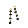 Orecchini Donna Sovrani In Ottone E Agata Nera 1 - Verre Gioielli Orecchini Donna Sovrani In Ottone E Agata Nera