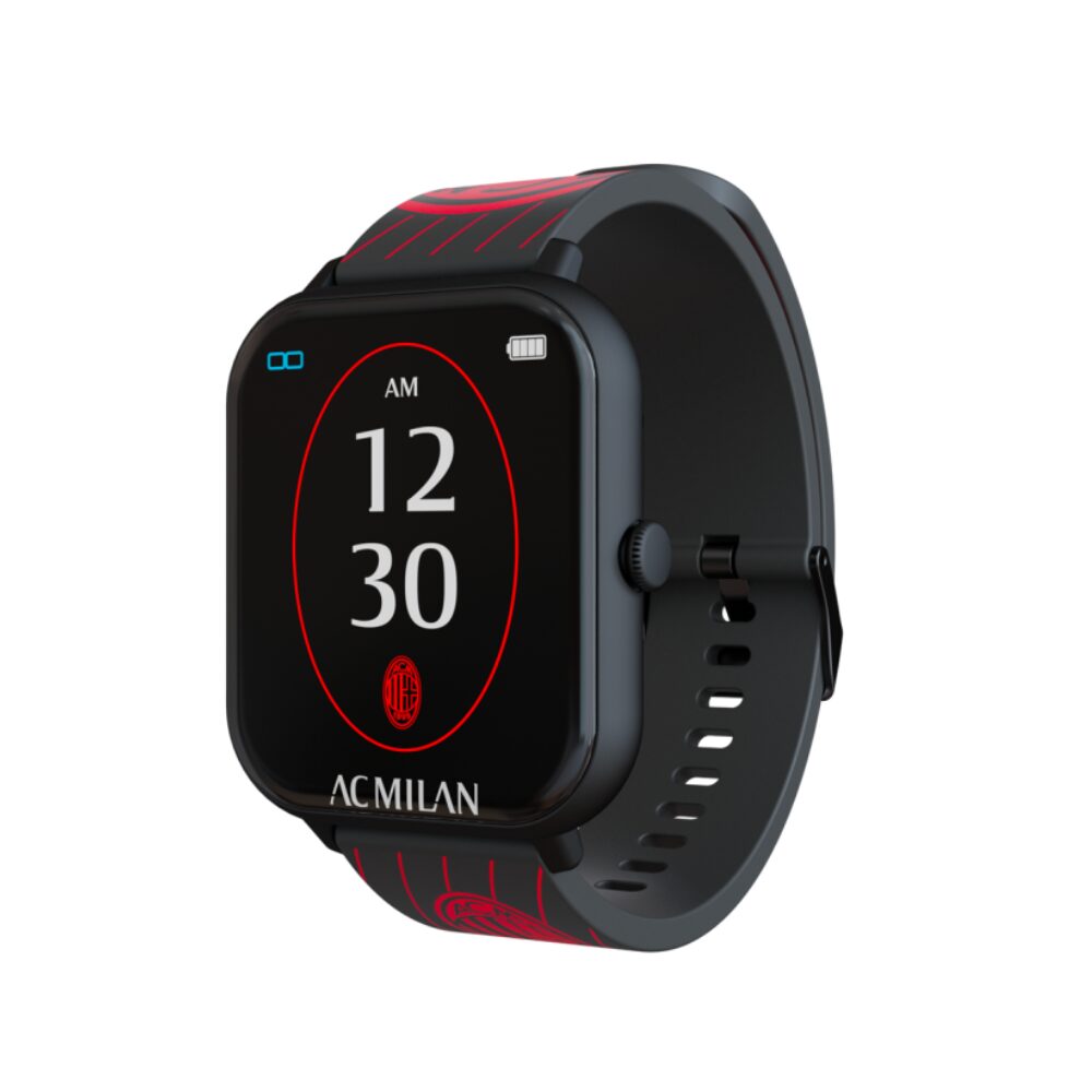 Smartwatch Milan Techmade In Acciaio E Silicone Rosso E Nero