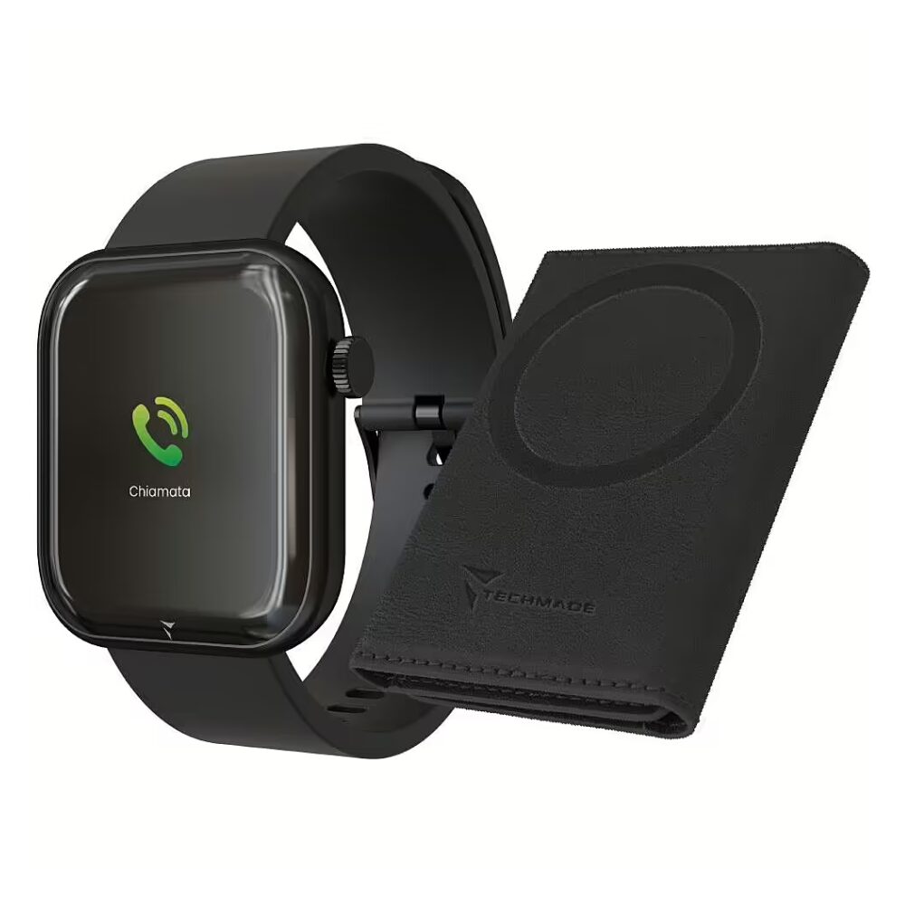 Smartwatch Techmade Glam Nero Con Portafoglio